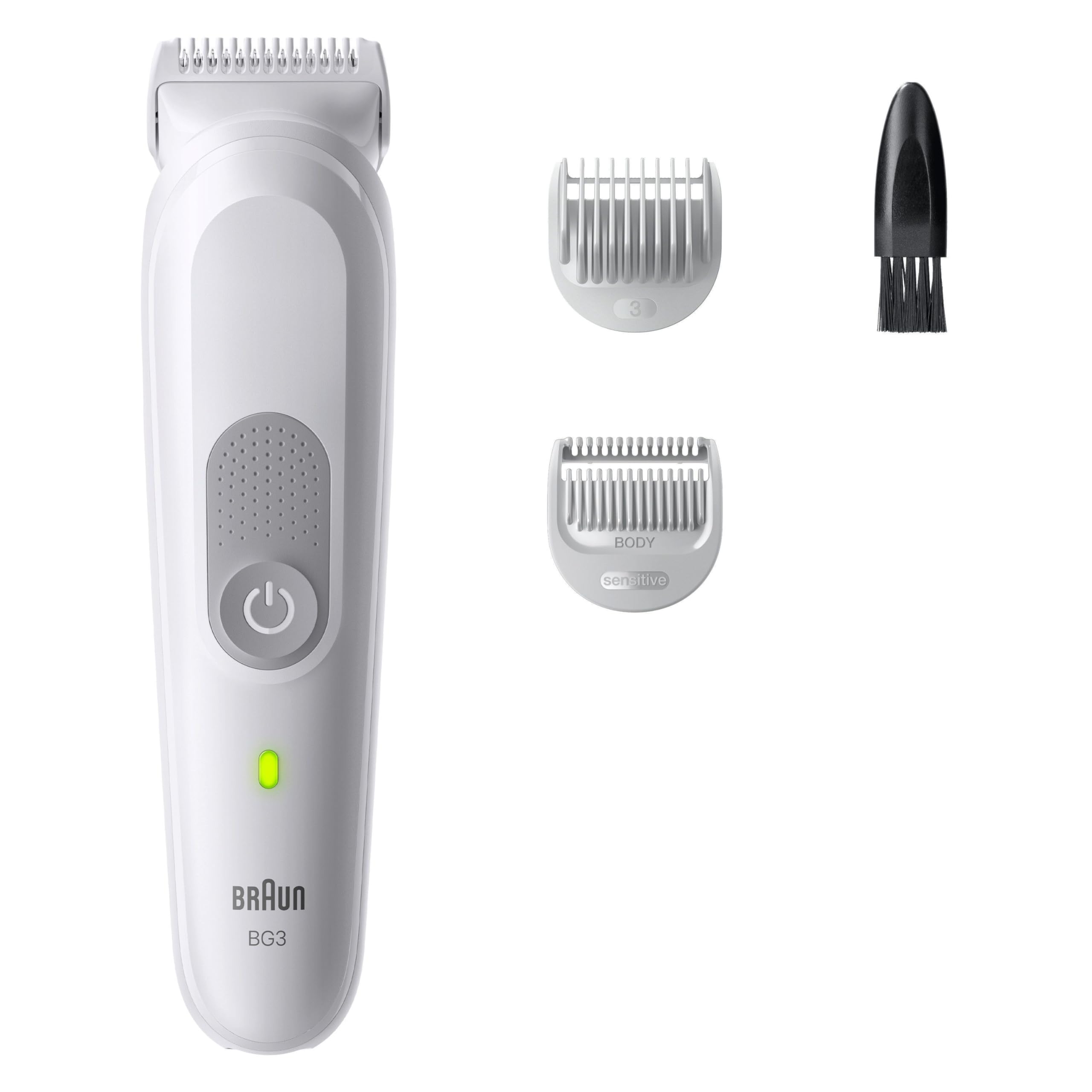 HerrenLux Pro Series 3, Elektrischer Körperrasierer Herren mit 3 Zubehörteile, BG3530, Grau
