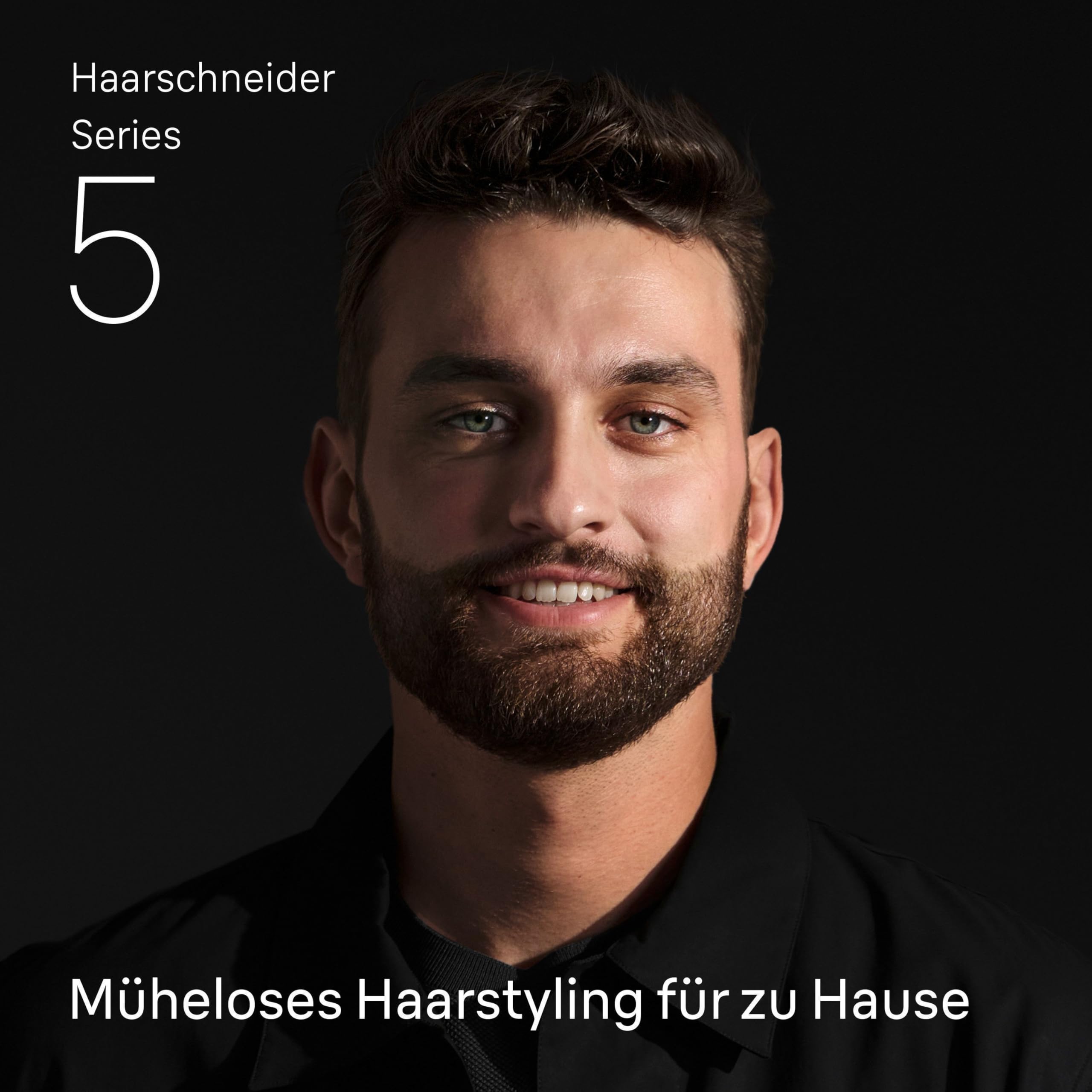 HerrenLux Haarschneider Series 5, Haarschneidemaschine und Rasierapparat für Herren, Haartrimmer mit Ultrascharfe Klingen, HC5530, Schwarz