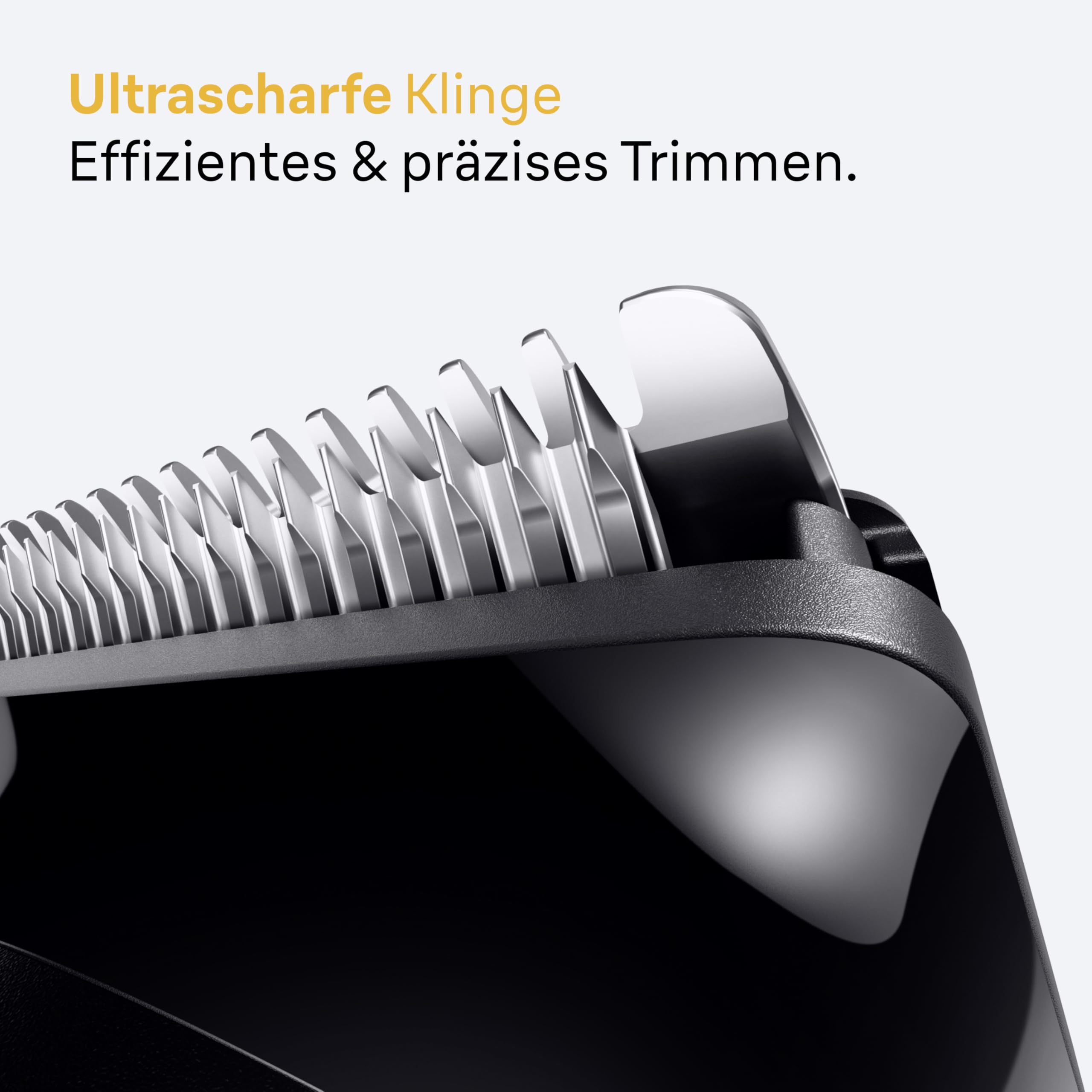 HerrenLux Barttrimmer Series 5, Elektrischer Bartschneider Herren mit 5 Zubehörteile, Ultrascharfe Klinge, BT5525, Grau