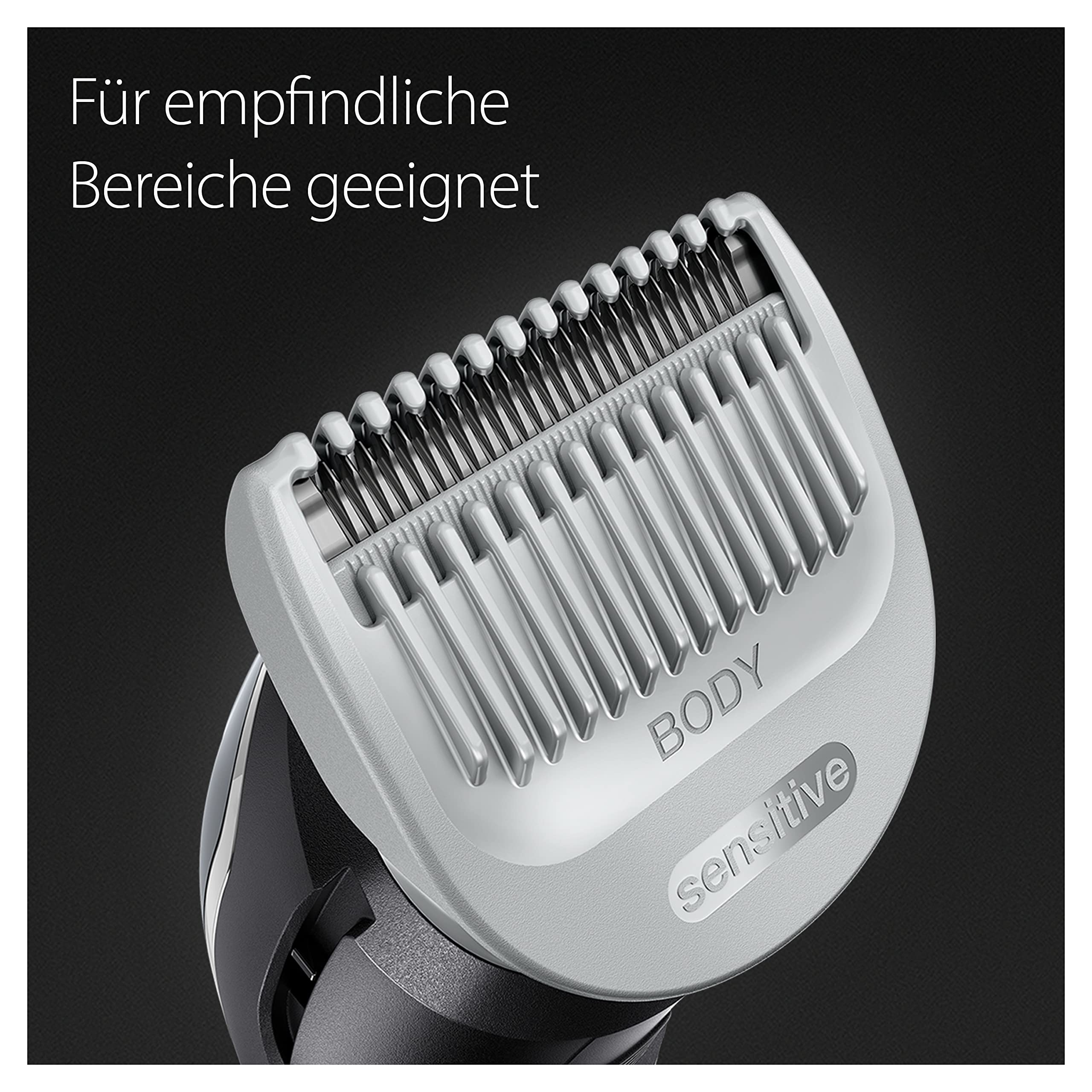 HerrenLux Pro Series 3, Elektrischer Körperrasierer Herren mit 3 Zubehörteile, BG3340, Schwarz/Grau