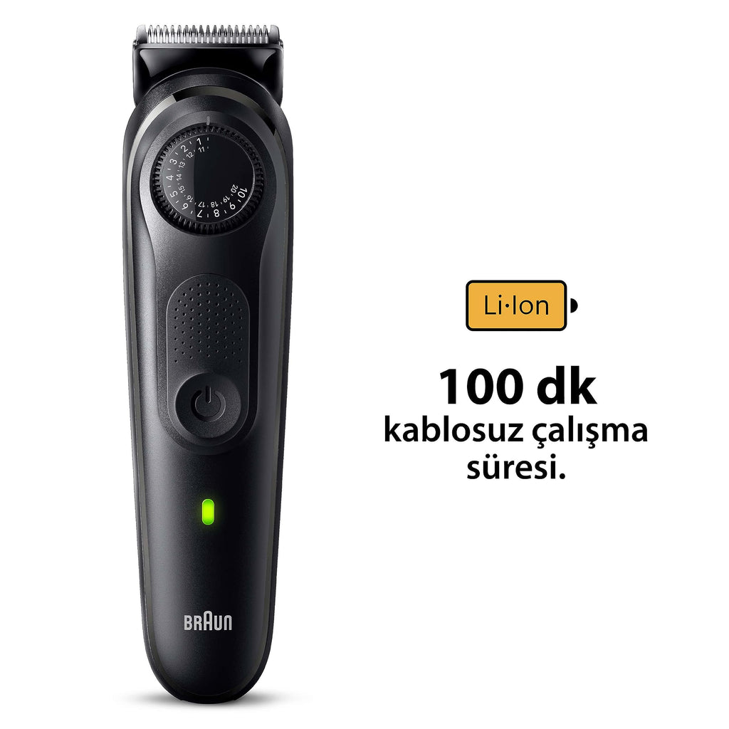 HerrenLux Series 5 BT5420, elektrischer Kinntrimmer für Männer, mit ultrascharfer Klinge
