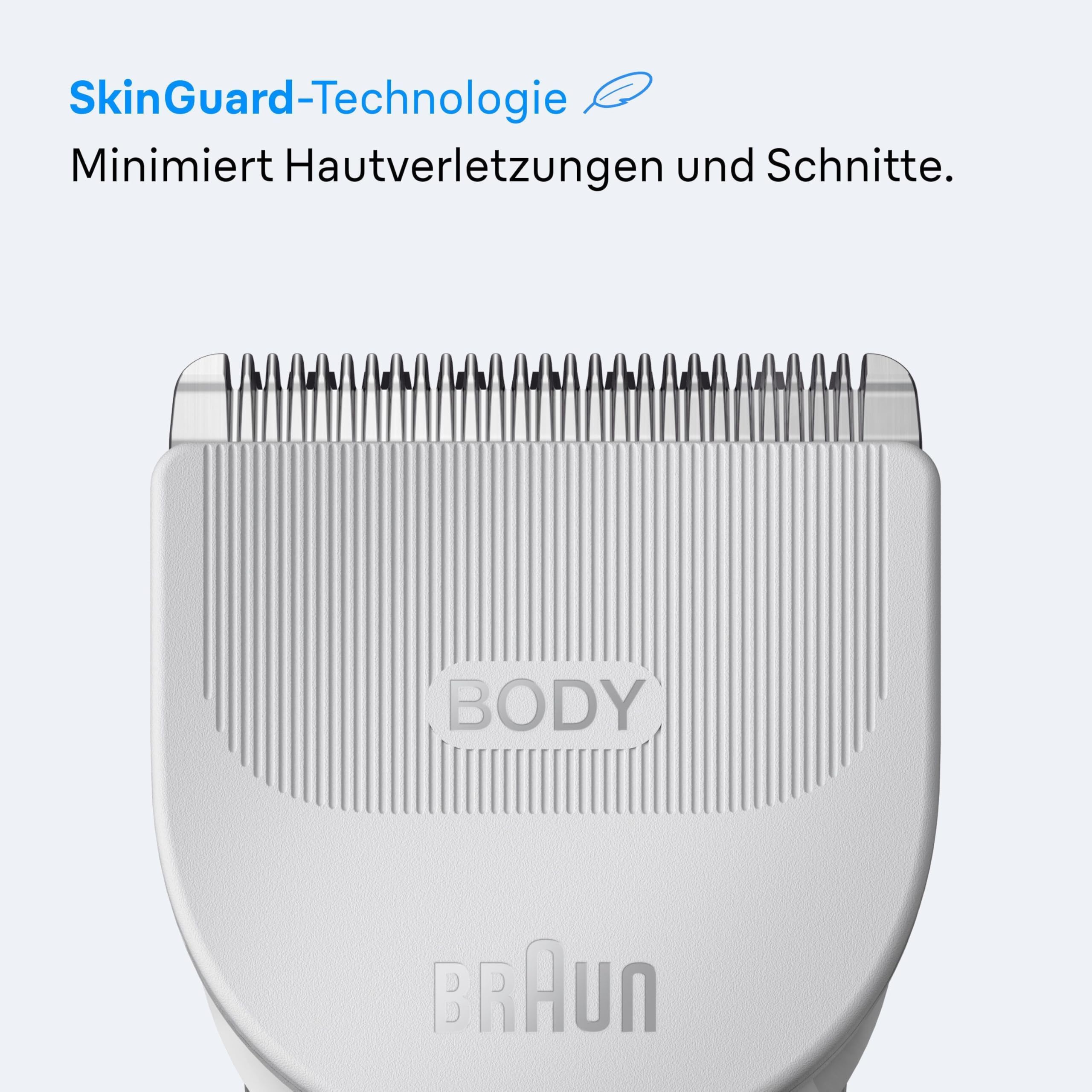 HerrenLux Pro Series 3, Elektrischer Körperrasierer Herren mit 3 Zubehörteile, BG3530, Grau